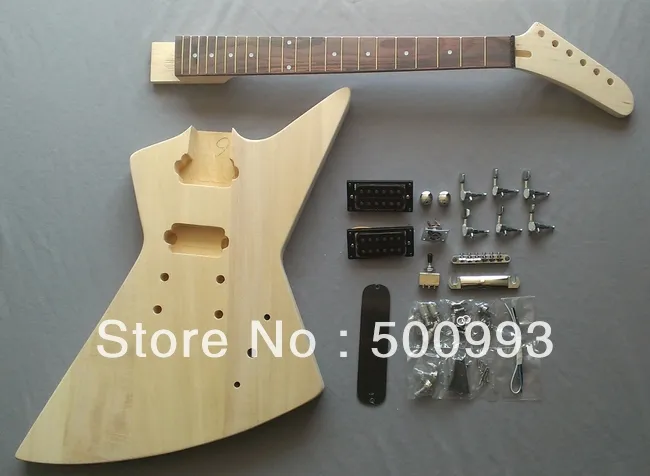 Explorer Body Style Diy Unfinished Project Luthier Electric Guitar Kit Kit Samsung Guitar Glassguitar Kit Aliexpress