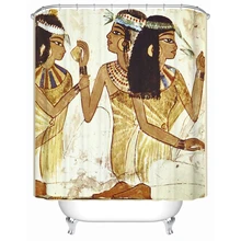 

The Three Side-faced Women Wearing Earrings Are Talking About Something 3d Bathroom Waterproof Shower Curtain Person Pattern