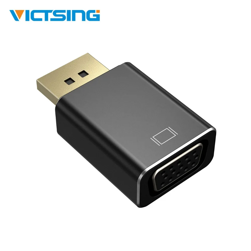 

VicTsing Portable Display Port To VGA Adapter Gold-Plated DP To VGA (Male To Female) 1080P Converter For PC/Laptop/Desktop