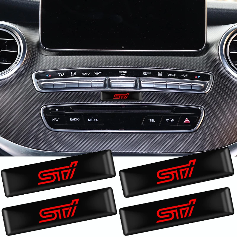 

4/10Pcs 3D STI decoration Sticker Car Auto Body Badge Decal For Subaru XV Legacy Forester Impreza STI WRX Emblem Car Styling