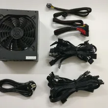 ETH и т. д. ZCASH Шахтер золото Мощность 1600 Вт(с кабелем) ETH Шахтер питания для R9 380 RX 470 RX480 6 GPU карты. High преобразования