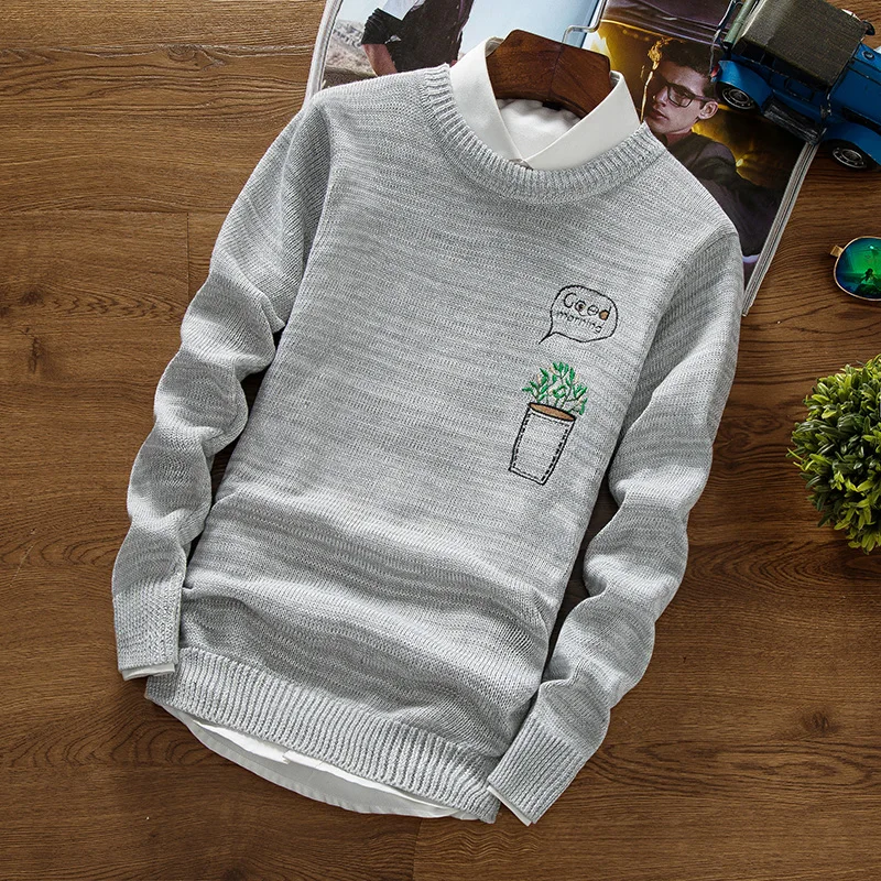 2017 more trend of qiu dong font b men b font font b sweater b font