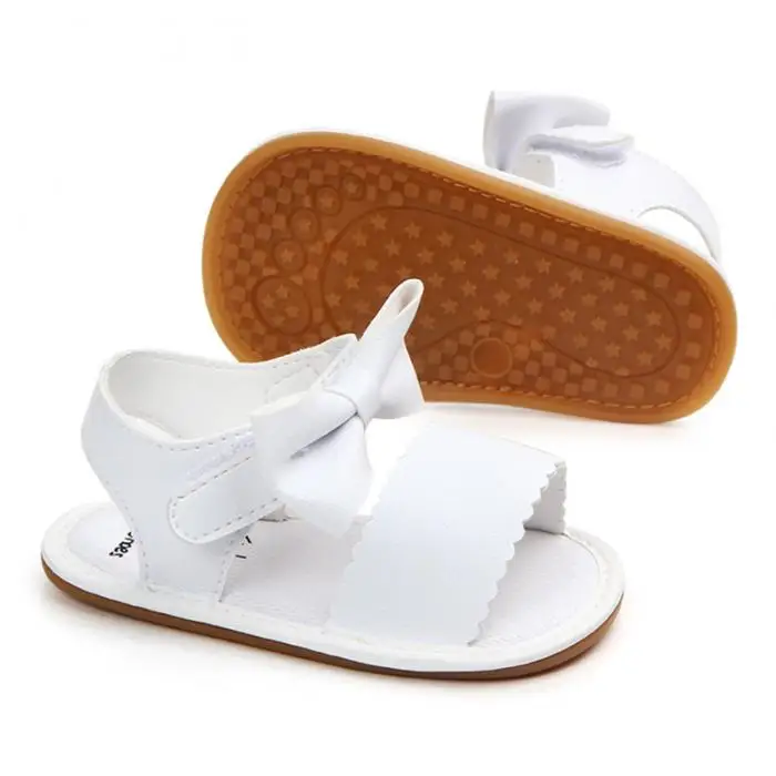Não-deslizamento do Plutônio Anos de Idade Meninas Macio Inferior Arco Princesa Bebê Criança Sandálias Moda 0-1 Sapatos Yh-17 17 Cheap Sandálias e tamancos