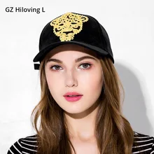 GZHilovingL модная женская летняя кепка-бейсболка простая замша Кепка крутая Тигр блестки хип-хоп бейсболка Шляпы повседневные кепки для девочек