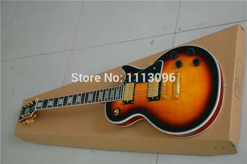 

Electric guitar +guitarra+LP CUSTOM SHOP ELECTRIC GUITAR+sunburst colors+GUITAR IN CHINA