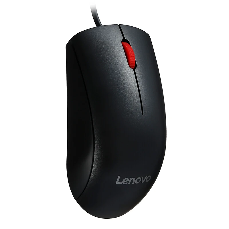 Оригинал Lenovo Mouse M120Pro Проводная оптическая мышь с 1000 точек/дюйм красный резиновый