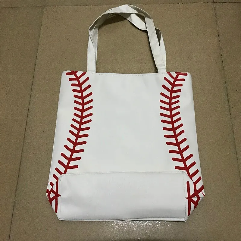 2pcs small bag for jewelry Softball baseball white stitching bags