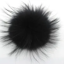 50 шт. в лоте черный помпоны для вязаная шапка и шапки для Лизы