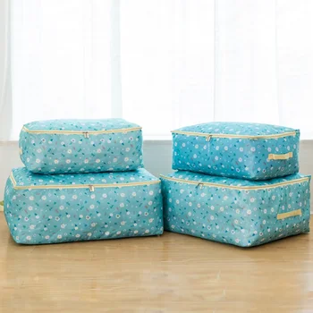 

New Pattern Receive Bag Washable Dustproof Clothse Storage Bag Container Organizers For Quilt Blanket Sweater Closet Organizer