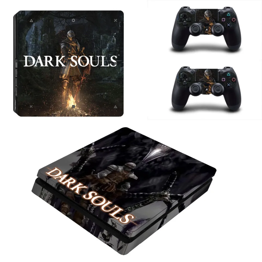 Игра Dark Souls PS4 тонкая кожа Наклейка виниловая для консоли Playstation 4 и 2 контроллеров PS4 тонкая кожа Наклейка