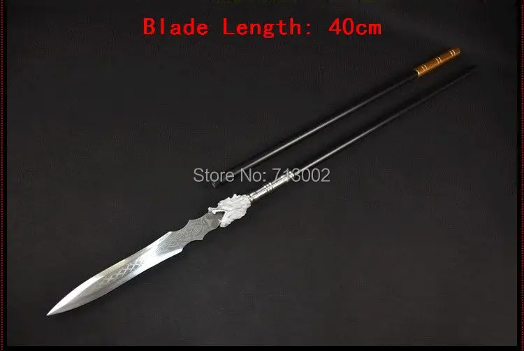 219 см тренировочные WuShu копье копья длинный меч для китайского кунг-фу копье острие стальная ручка
