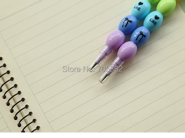 1 шт. Kawaii bean пластиковые карандаши, для детей в школьное образование, милые письма карандаши, офисные zakka(ss-a860