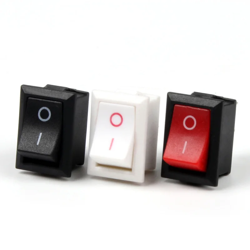 

10PCS SC134 button Switch 2 Pin On/Off Rocker Switch KCD1-101 VDE Copper pin power switch 6A 250V Sell at a Loss