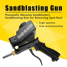 Портативный Краски уход аэрозоль пистолет тяжести корма пневматический абразивных пескоструйные пескоструйная обработка пистолет для удаления пятна ржавчины