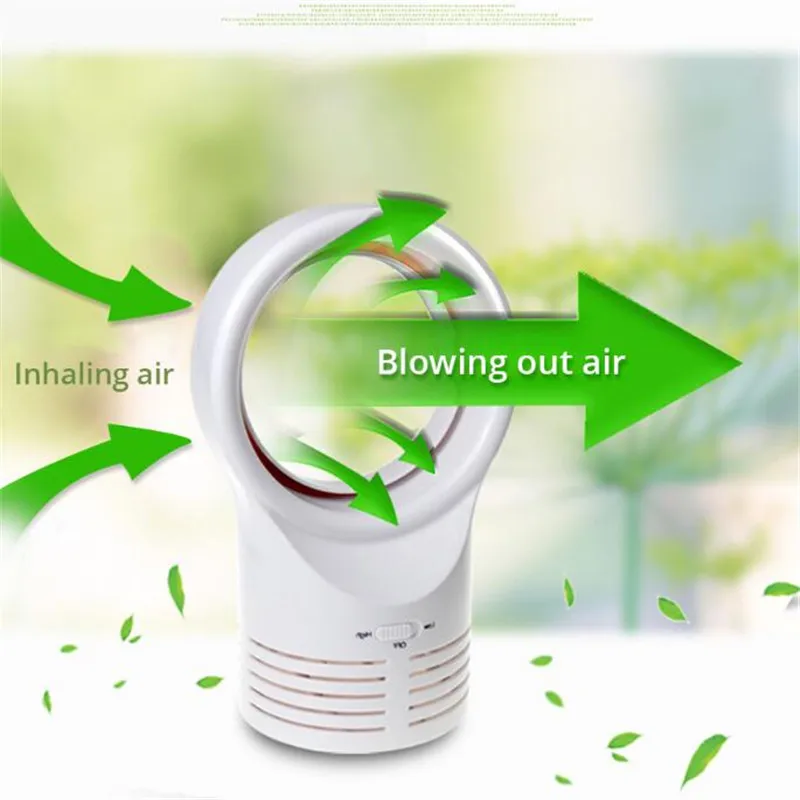 Портативная швейная машинка Bladeless Fan Cute No Fan-Leaf Cooler охлаждающий вентилятор для офиса