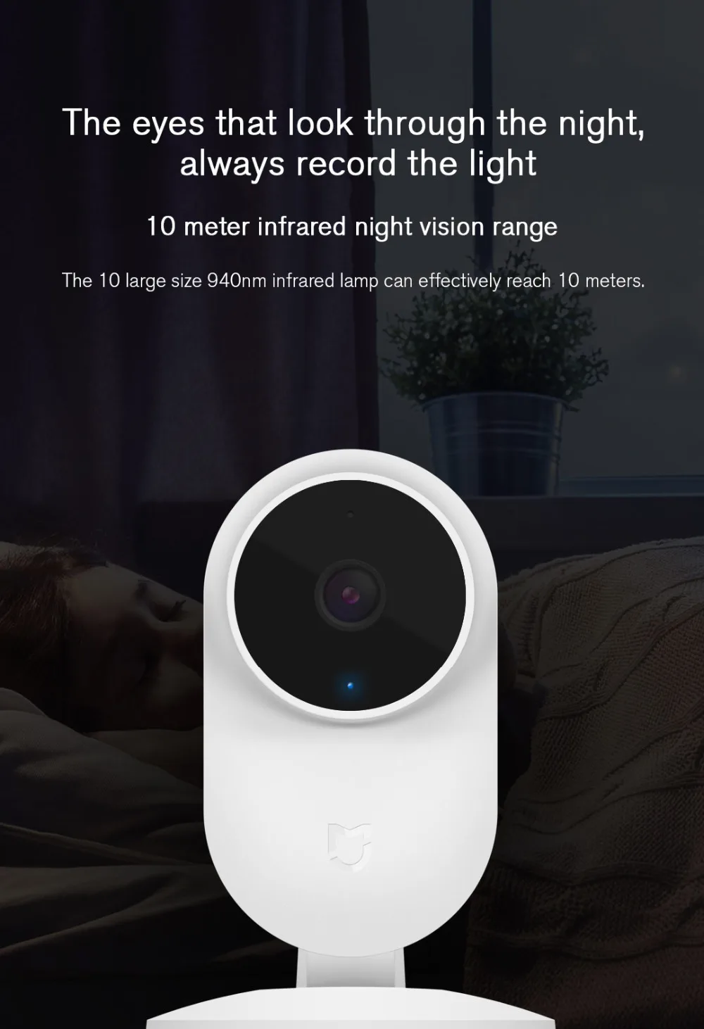 New Xiaomi Mijia Smart IP Camera 1080P 130 Degrees Wifi baby Wireless monitor 10m  (10)