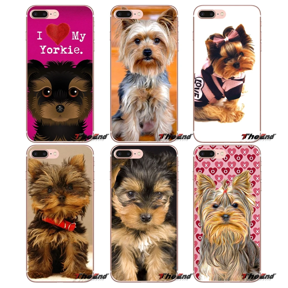 Мягкий чехол из ТПУ с рисунком I Love My Yorkie dog для Sony Xperia Z Z1 Z2 Z3 Z5 compact M2 M4 M5 E3 T3 XA Aqua LG G4 G5