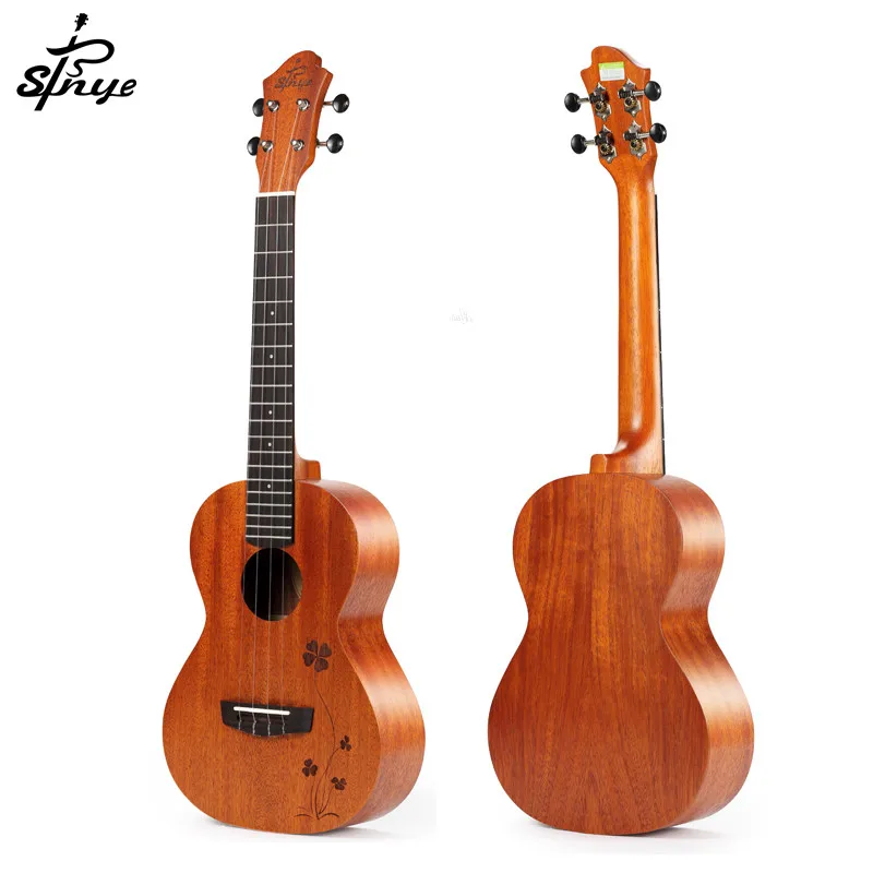 Высококачественная однотонная укулеле Tenor Acoustic Hawaii Ukelele Solid Mahogany UKE 4 струны ukele Guitar