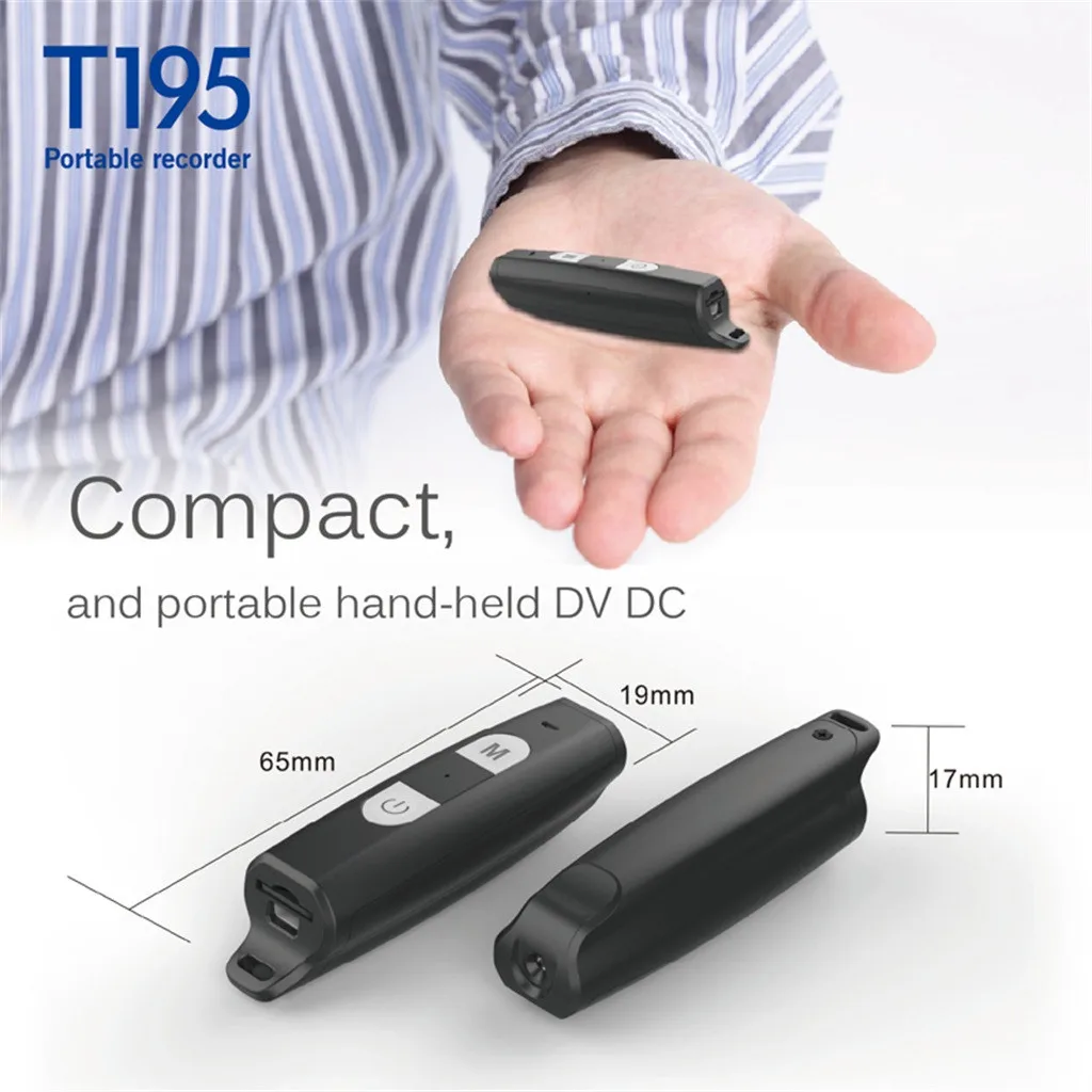 

Mini Camera HD 1080p Outdoor Action Cam Bike Small Car Sport Portable DVR Camera back clip Video Recorder DV Video Recorder T195