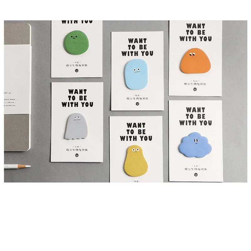 6 шт. бумажные наклейки для заметок kawaii cloud post memo pad планировщик закладки