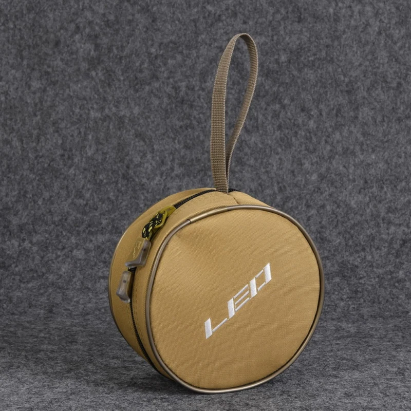 2 Size Zippered Fly Fishing Reel Pouch Fishing Gear Accessories Fishing Storage Bag Fishing Tackle