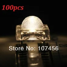 100 шт 5 мм круглая вершина Пиранья, мощный поток теплый белый светодиодный 5 мм 4-контактный светодиодный водная прозрачная линза светодиодный