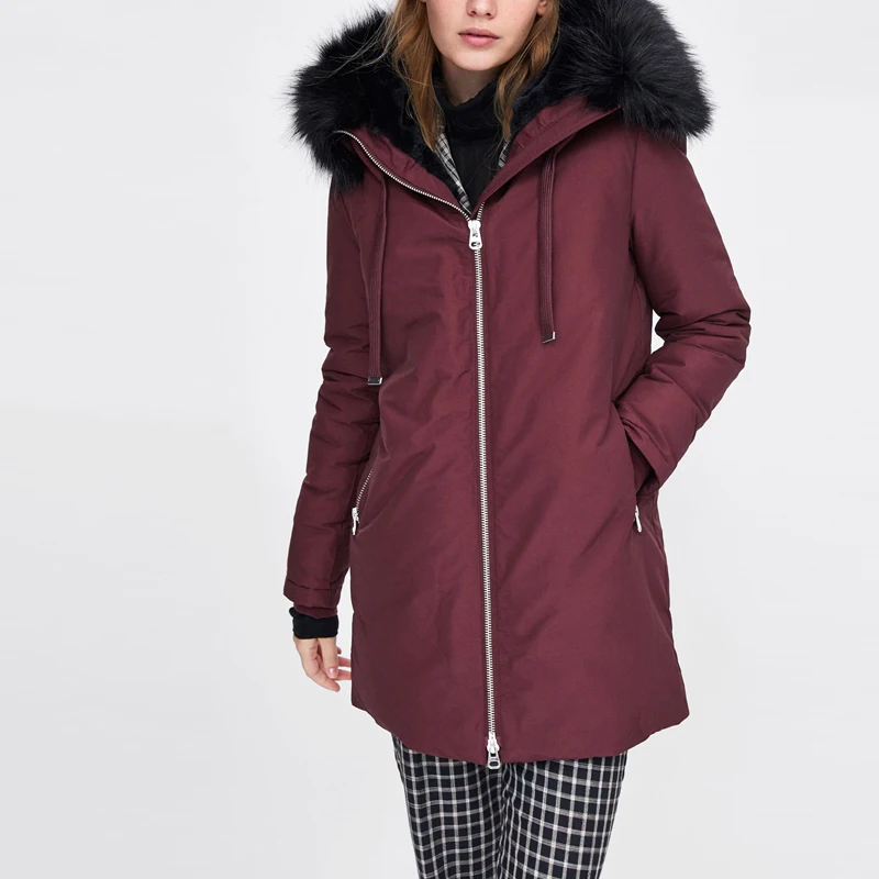 Col Manteau Épaissir D'hiver Jojx De Chaud Femmes Manteaux Taille Noir 2018 Plus Mince Veste Outwear La Green Parkas À Capuche army rouge Femelle Fourrure Parka 0xx8Aw