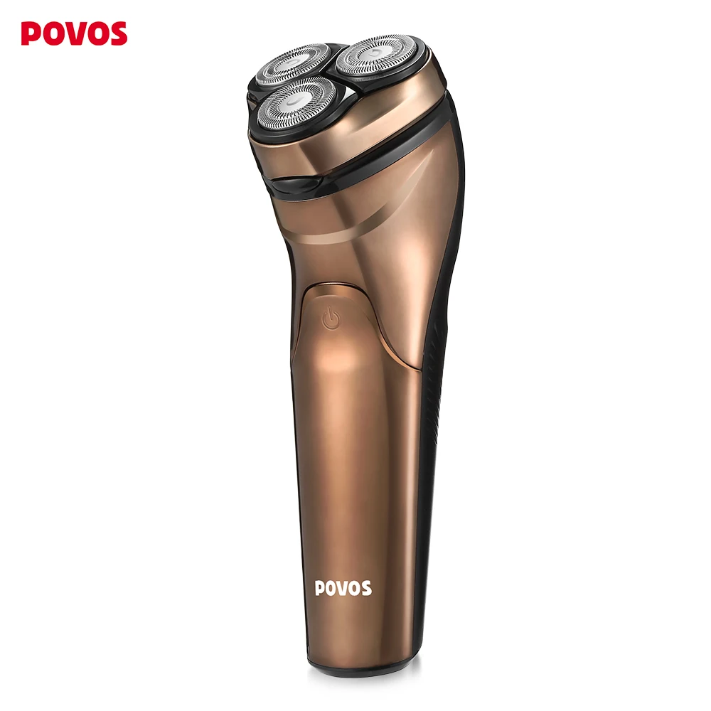 

POVOS PQ8700 3D Triple Floating Blades Electric Shaver Shaving Razor Trimmer Rechargeable Travel Lock Design Shaving Machine