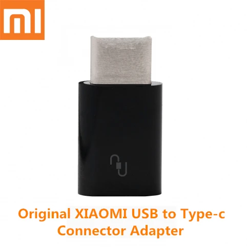 

Original Xiaomi Connector Adapter Micro Usb To Type-c Support Datatransmission For Mi 6 5 5S 4 4C Max2 Mix2 Mix Redmi pro Phone