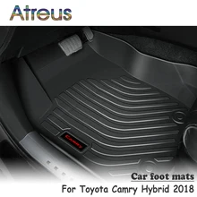 Atreus 1 комплект TPE автомобильный коврик для ног для Toyota Camry Hybrid автомобильный-Стайлинг Противоскользящий коврик аксессуары водонепроницаемый ковер