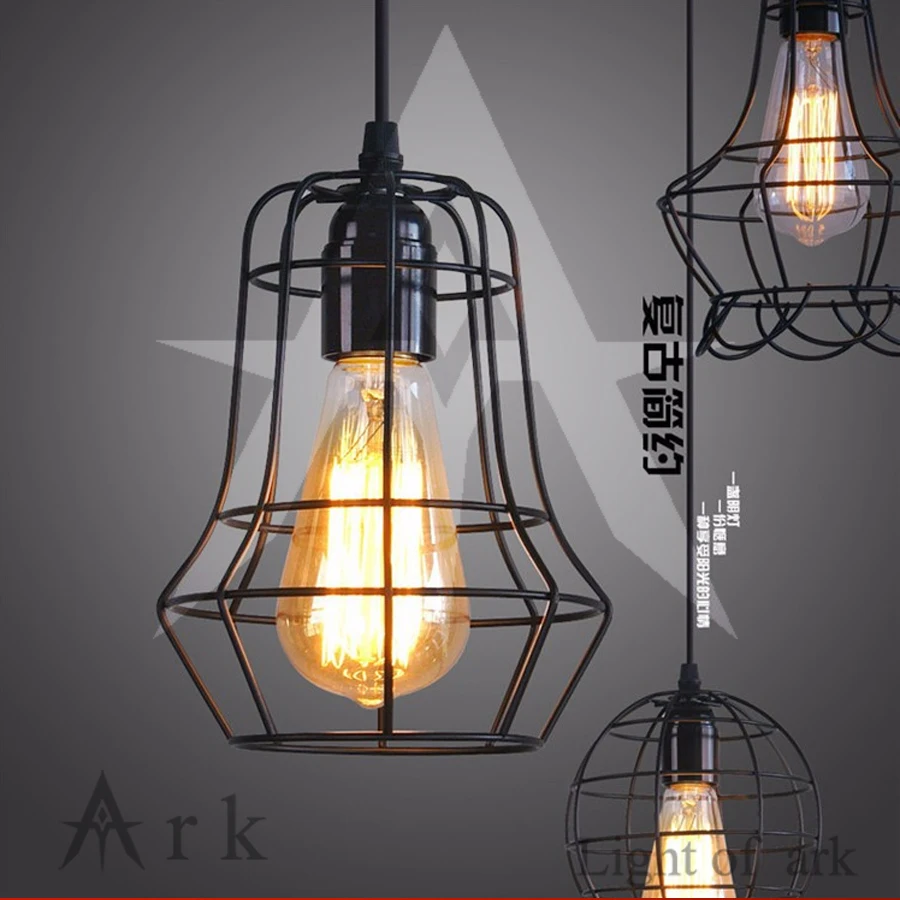 Retro Indoor Lighting Vintage Pendant Light Led Lights 24 Kinds Iron Retro Indoor Lighting Vintage Pendant Light Led Lights 24 Kinds Iron Cage Lampshade Warehouse Style Fixture In From