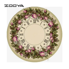 

A Nice Clock With Lace Framed Swan Diamond Embroidery Round Diamond Painting Diamond Cross Stitch Rhinestone Home Decor RF023