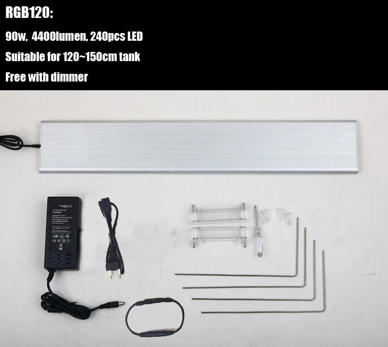 RGB120 Chihiros RGB аквариум светодиодный светильник полный спектр светильник ing для водных растений яркость регулируемая для 30-120 см бак - Цвет: RGB120