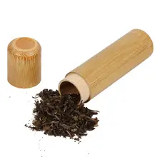 1 шт. портативная круглая бамбуковая коробка для хранения чая ручной работы натурального банка для чая держатель для хранения деревянный контейнер с крышкой бутылка для хранения