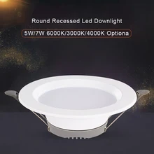 5 Вт 7 Вт Светодиодный светильник 6000 К 3000 К 4000 к теплый белый дополнительный встроенный светильник светодиодный s потолочный светильник