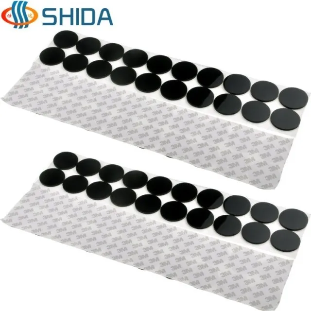 180PCS 20*2mm Self Adhesive Black Anti Slip Silicone Rubber