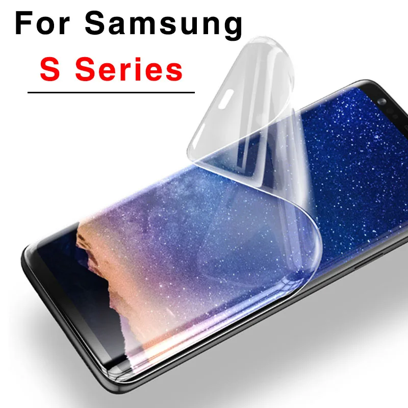 Glas для Samsung Galaxy S8 S9 Plus TPU мягкая защитная пленка экрана S6 S7 Edge 3D не закаленное