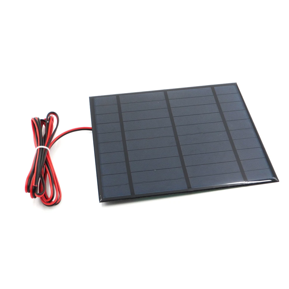 Поликристаллический кремний Панели солнечные 5V 840mA+ 200 см Удлинительный кабель DIY Батарея Зарядное устройство Модуль Мини солнечных батарей провод игрушка