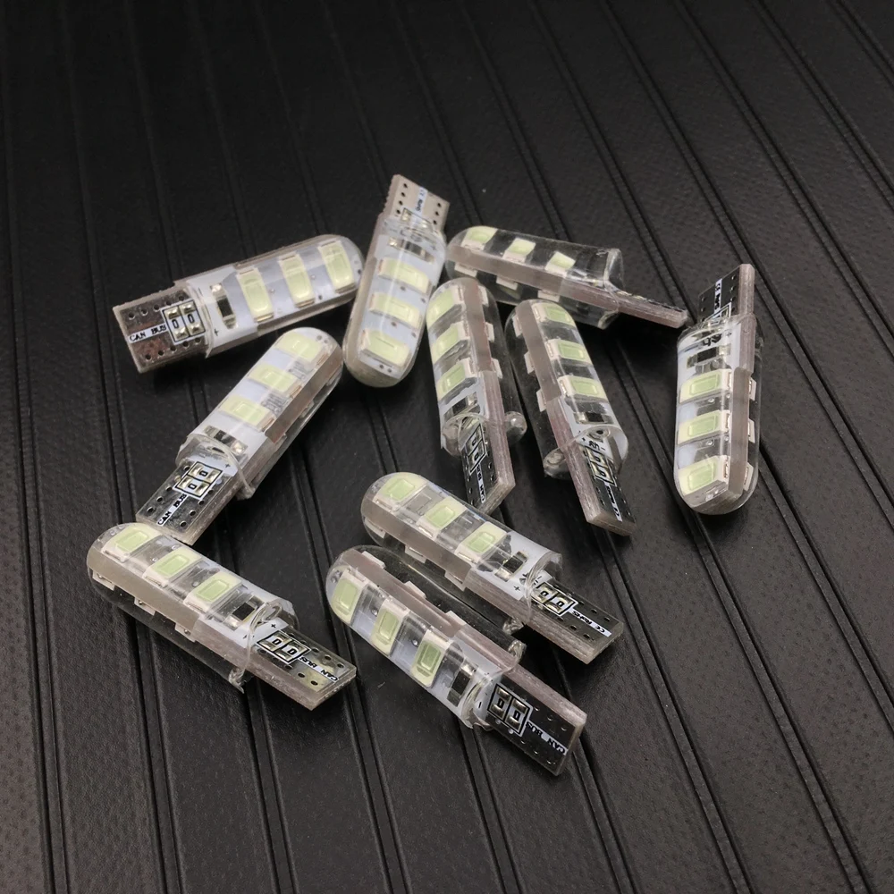 T10 W5W 6 SMD 5730 автомобильная светодиодная силиконовая лампа силикагель