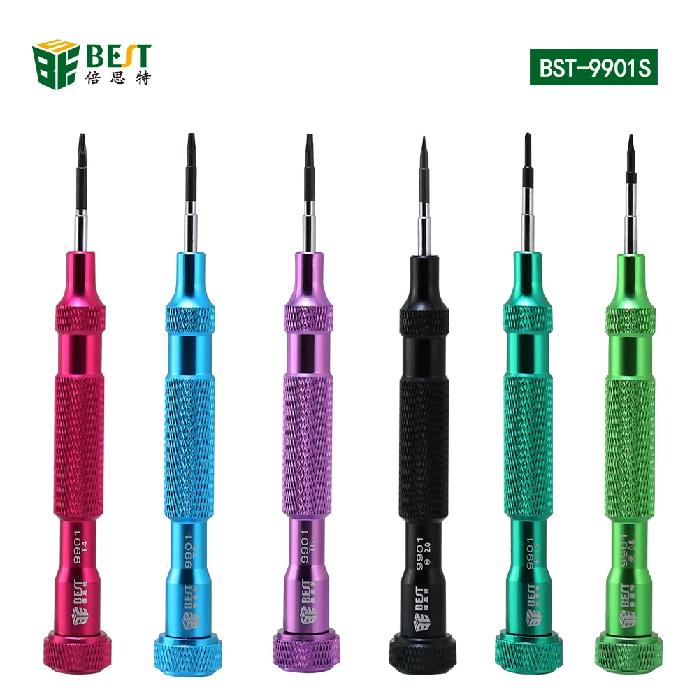 

Free shipping BEST-9901S 6PCS Small Screwdriver Set Magnetic Electronic Screwdrivers Set for Mobile Phone Notebook Laptop Tablet