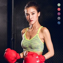 Hecatal Быстросохнущий Женский фитнес-Йога Спорт Бюстгальтер Для Бега Спортзала Регулируемый Спагетти ремни Мягкий Топ спортивный жилет