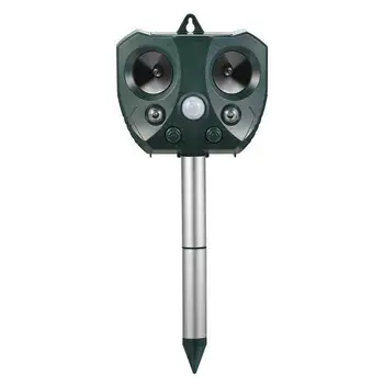 

Fox Cat Repellent Solar Power Ultrasonic Waterproof Animal Repeller Scarer for Garden Yard Farm MJJ88