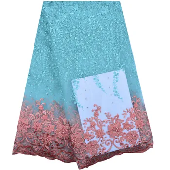 

Special French Lace Fabric 2018 High Quality Lace Net African Lace Fabric With Beads Lace Fabrics For Wedding Dresses 1241B