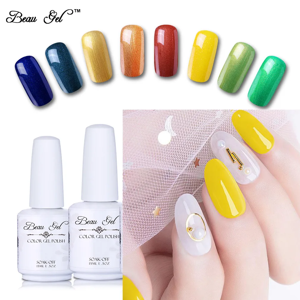 УФ гель для ногтей Beau Gel 298 цветов светодиодный Гель лак 15 мл Полупостоянный