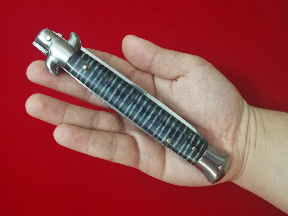 WHYEDC бренд AKC 11 ''стилет нож складное зеркальное лезвие 440C сталь акриловая ручка