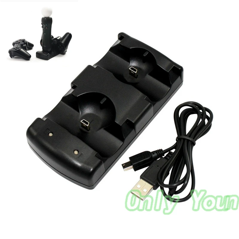 Aipinchun Dual USB Charging Powered Dock Charger for Sony PlayStation 3