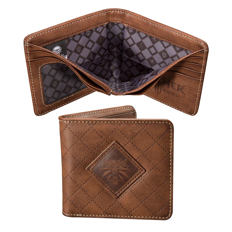 

The Witcher 3 wild game wallet-wolf medallion head-wallet men's wallet men games portfolio