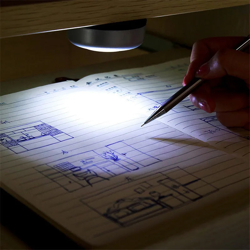 3 LED Touch Light Push Lamp Night Light Kitchen Cabinet Closet Lighting Home Wall Cabinet Camping Battery Emergency Car Lamp14