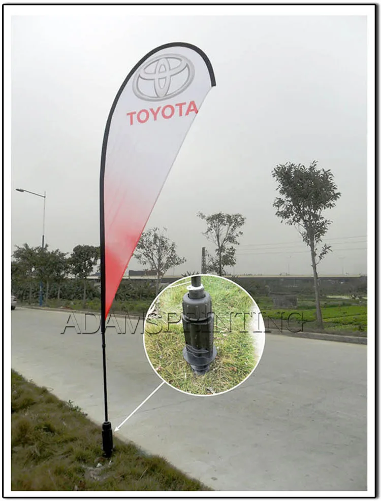

Corkscrew Spike, Ground drill spike for Feather banner, Swoop banner, Teardrop banner Fixing in Grass, Beach