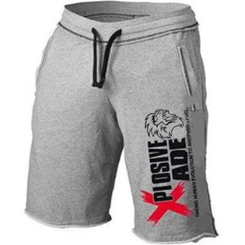 

Mens cotton shorts Calf-Length gyms Fitness Bodybuilding Casual Joggers workout Brand sporting short pants Sweatpants Sportswear